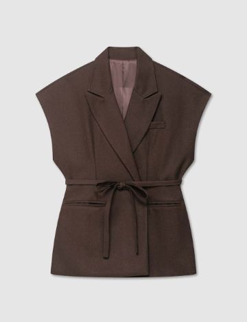 Vestă Shein, maro