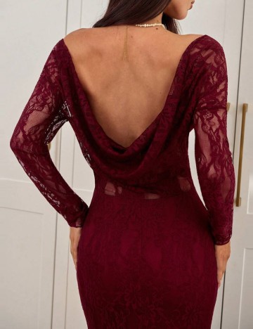 Rochie maxi Shein, vișiniu