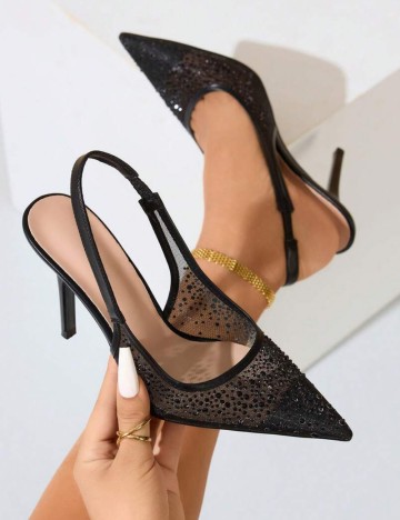 Pantofi cu toc Shein, negru