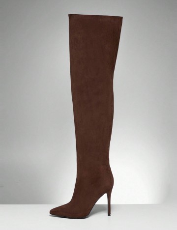 Cizme cu toc Shein, maro