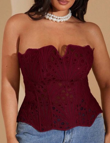 Corset Shein, vișiniu