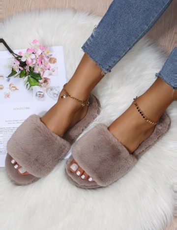 Papuci de casă Shein, bej