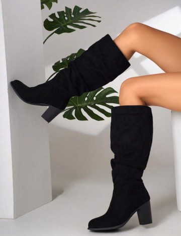 Cizme cu toc Shein, negru
