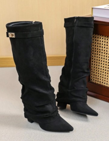 Cizme cu toc Shein, negru