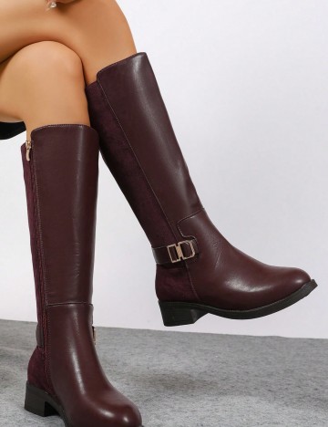 Cizme Shein, vișiniu