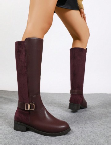 Cizme Shein, vișiniu