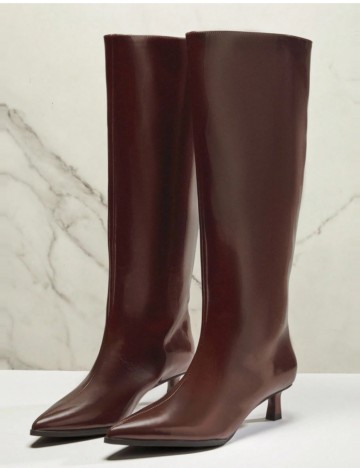 Cizme cu toc Shein, maro