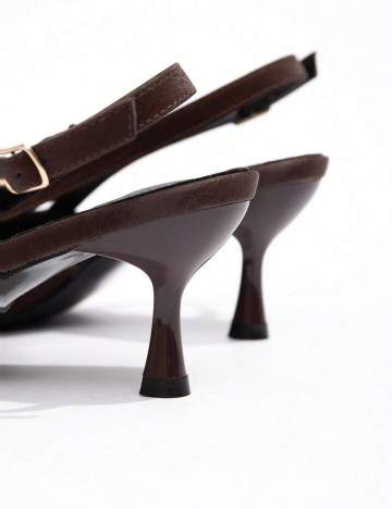 Pantofi cu toc Shein, maro