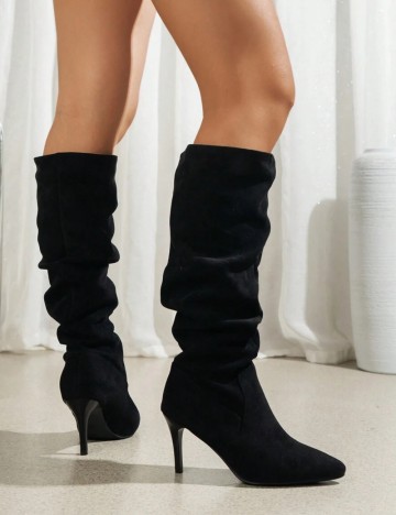 Cizme cu toc Shein, negru
