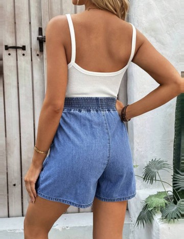 Pantaloni scurți Shein, albastru