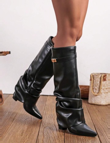 Cizme cu toc Shein, negru