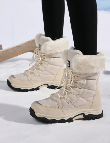 Ghete cu blană Shein, bej