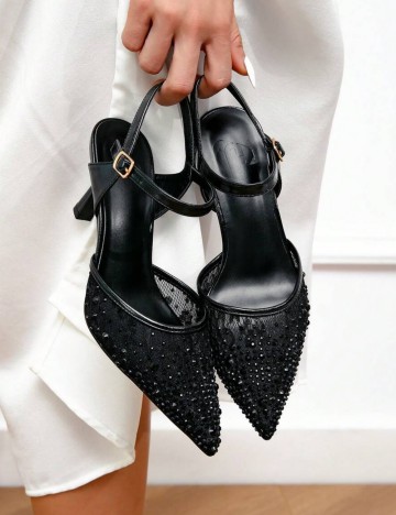 Pantofi cu toc Shein, negru