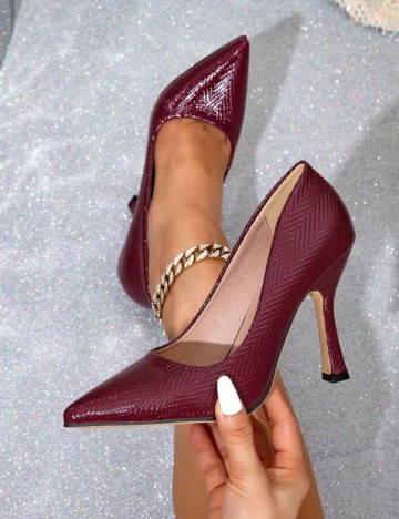 Pantofi Shein, vișiniu