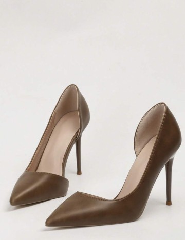 Pantofi cu toc Shein, maro