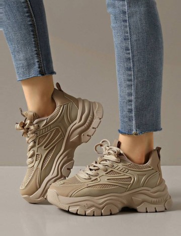 Pantofi Sport Shein, crem