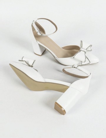 Pantofi cu toc Shein, alb
