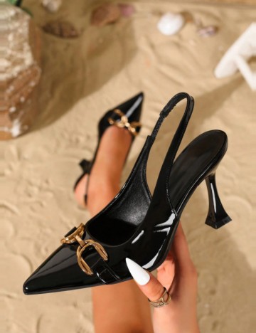 Pantofi cu toc Shein, negru