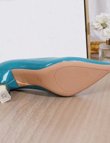 Pantofi cu toc Shein, turcoaz