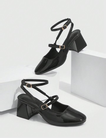 Pantofi cu toc Shein, negru