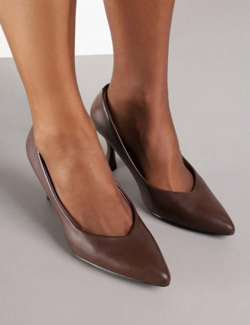 Pantofi cu toc Shein, maro
