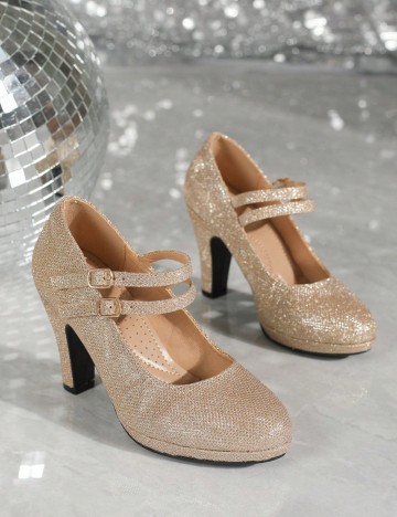 Pantofi cu toc Shein, bej