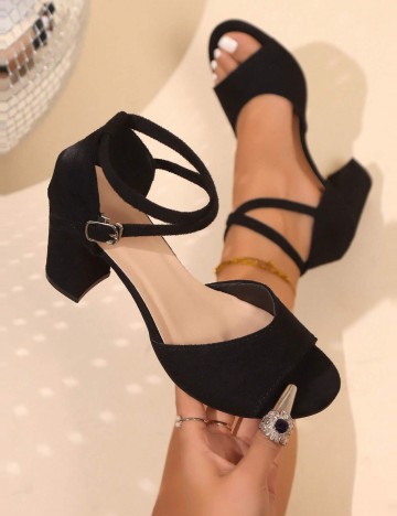 Sandale Cu Toc Shein, negru