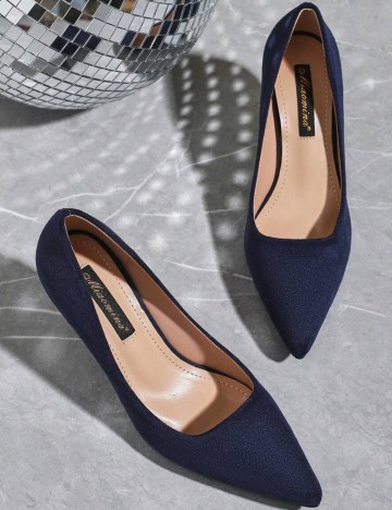 Pantofi cu toc Shein, albastru
