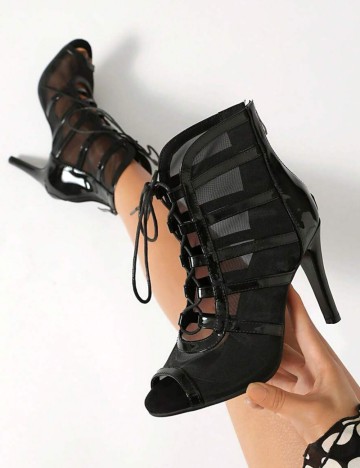 Sandale Cu Toc Shein, negru