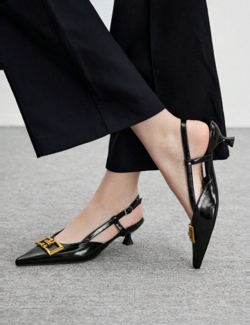 Pantofi cu toc Shein, mov