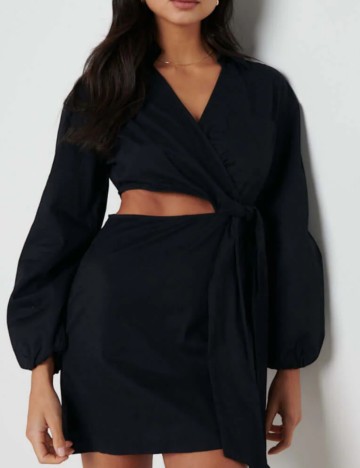 Rochie mini PRETTY LAVISH, negru