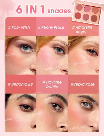 Paletă de blush-uri SHEGLAM, mix culori