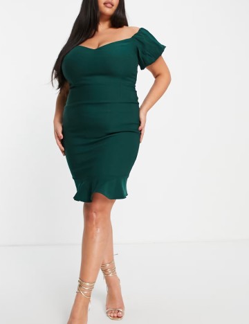 Rochie mini Vesper, verde