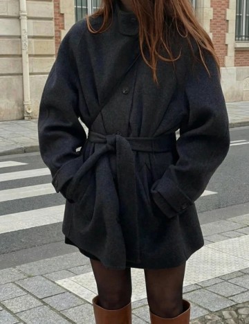 Palton scurt Shein, negru