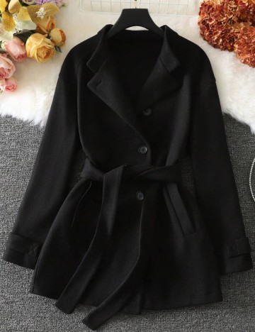 Palton scurt Shein, negru