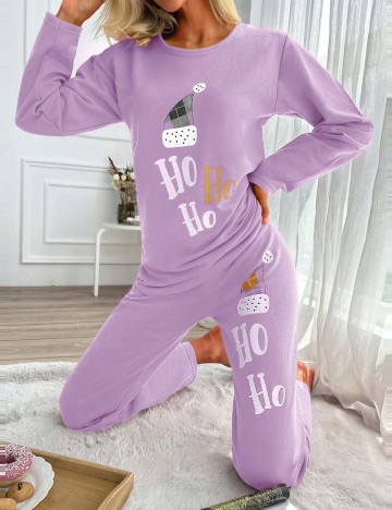 Compleu pijamale Shein, mov