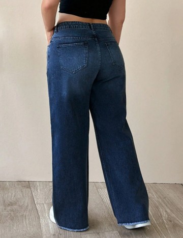 Jeans Shein Curve+, albastru