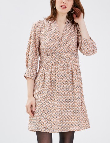 Rochie midi Bonobo, mix culori