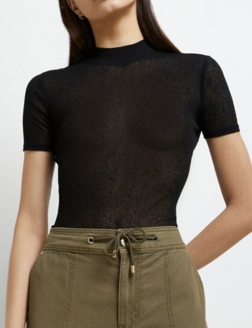Tricou River Island, negru