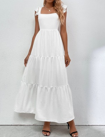 Rochie maxi Shein, alb