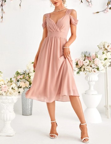 Rochie midi Shein, roz