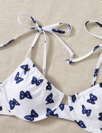 Costum de baie Shein, alb
