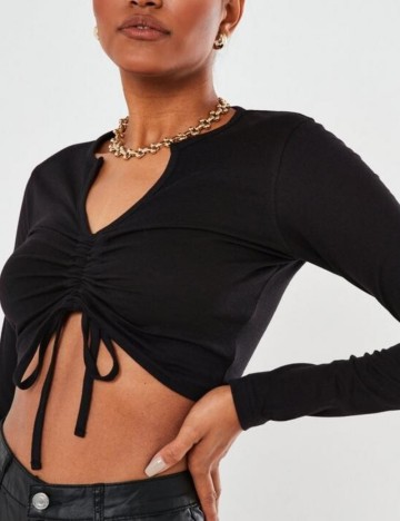 Top Missguided, negru