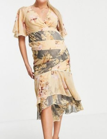 Rochie maxi ASOS, mix culori