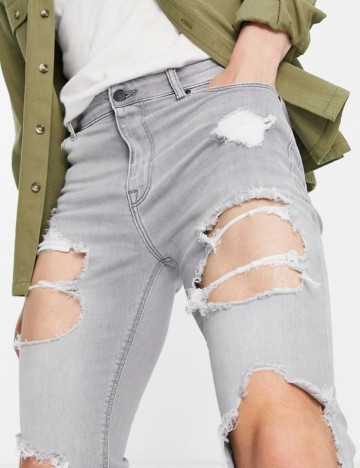 Jeans ASOS, gri