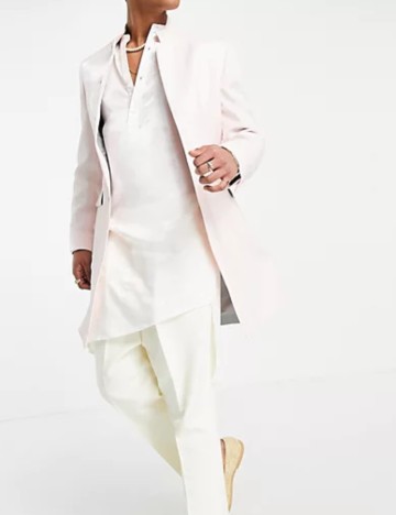 Sacou lung ASOS, roz