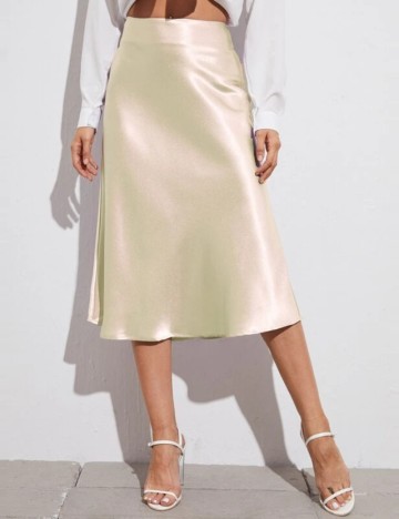 Fustă midi Shein, crem