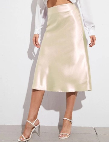 Fustă midi Shein, crem