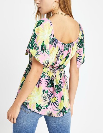 Cămașă cu m&acirc;necă scurtă River Island, mix culori