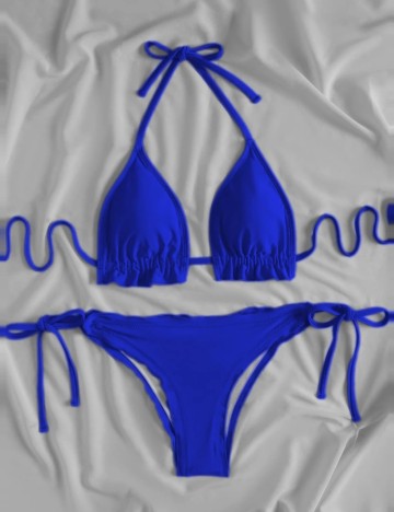 Costum de baie Shein, albastru
